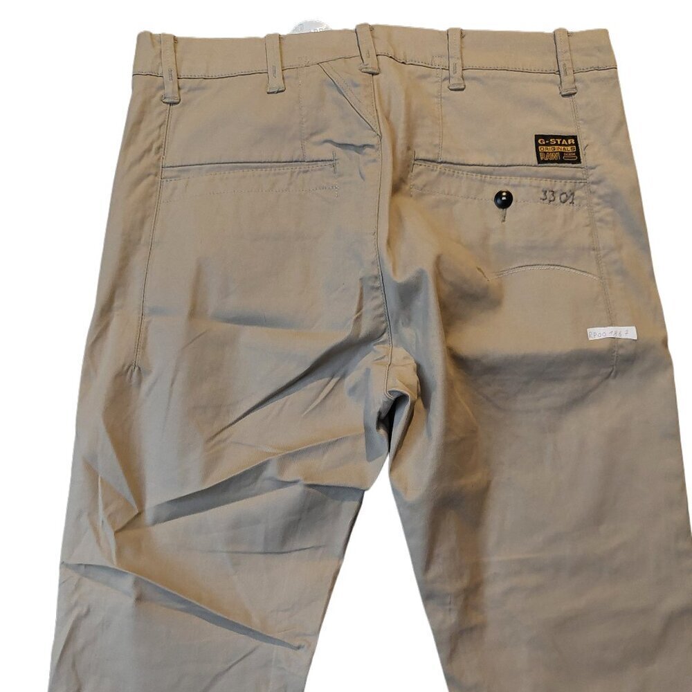 G-Star Raw 3301 Laundry Bronson Loose Tapered Chino Twill Pants Trousers Sz 26 - Picture 9 of 11